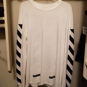 Off White Longsleeve 13 OG Print Tee Shirt